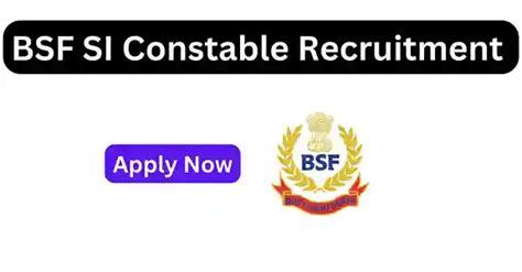 Bsf Si Constable Recruitment 2024 Notification Out 162 Vacancies Rajugin