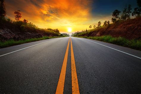 Sunset Road Wallpapers - Top Free Sunset Road Backgrounds - WallpaperAccess