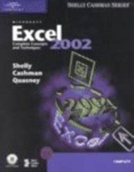 Microsoft Excel Xp Complete Concepts And Techniques Buy Online At