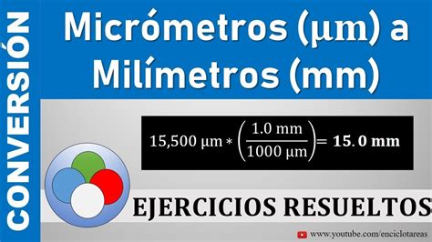 Micrómetros a Milímetros µm a mm Parte 2 YouTube