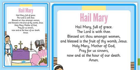 Hail Mary Prayer Teacher Made