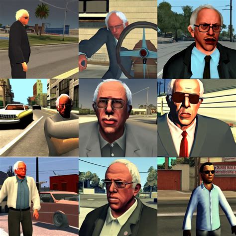 Bernie Sanders In Gta San Andreas Screenshot From The Stable