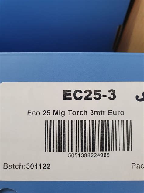 Eco Mig Torch M Euro Connection Sparks Welding Services