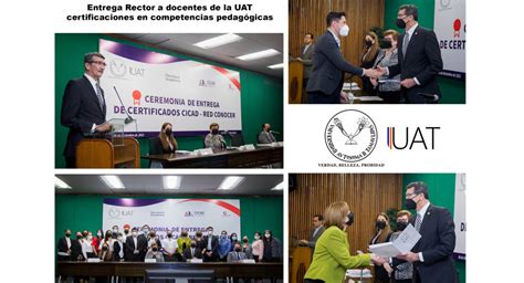 Entrega Rector A Docentes De La Uat Certificaciones De La Red Conocer