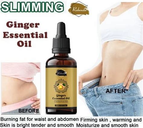 Rabenda Fat Burner Belly Drainage Pure Ginger Essential Oil Lymphatic