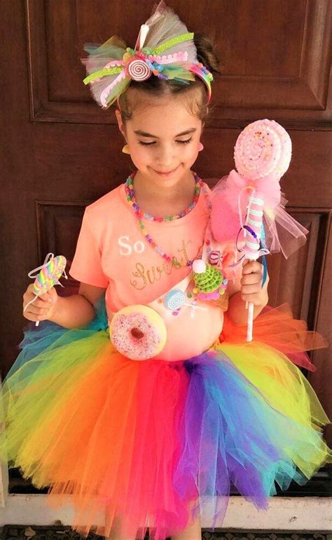 Candyland Tutu Candy Costume Candyland Candy Headband Lollipop Etsy