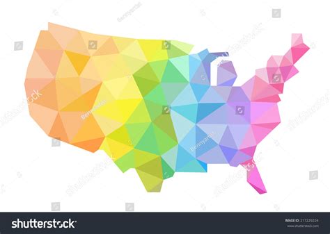 Colorful Vector Hand Illustrated Map United Stock Vector (Royalty Free ...