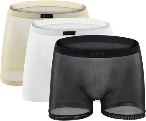 Boxer Transparent En Maille Respirante Pour Homme Amazon Ca Mode