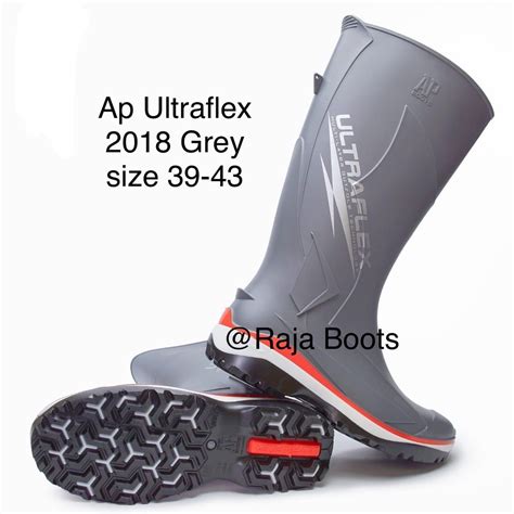 Jual Sepatu Boot Ap Termurah Ultraflex Grey Indonesia Shopee Indonesia