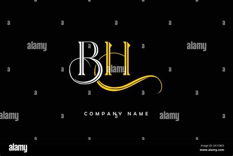 Bh Hb Abstract Letters Logo Monogram Stock Vector Image Art Alamy