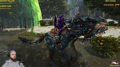 Ark Extinction Taming A Velonasaur Youtube