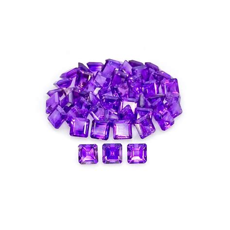 African Amethyst 6mm Step Cut Octagon AA Grade Gemstones Parcel 151121