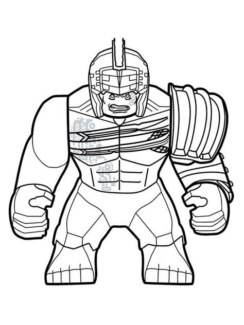 Lego Hulk Ragnarok coloring page - Download, Print or Color Online for Free