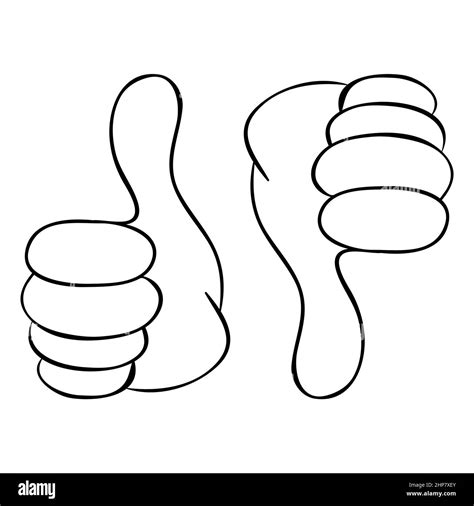 Thumbs Up Hand Gesture Stock Vector Images Alamy