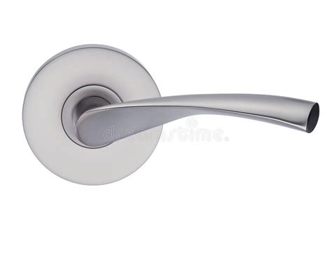 Metal Door Handle On White Background Stock Vector Illustration Of Protection Chrome 125988478