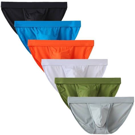 Yuyangdpb Men S Briefs Low Rise Soft Bikini Underwear Multi Pack L