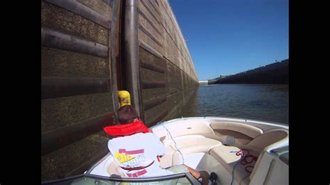 Locking Through Cheatham County Lock And Dam Youtube