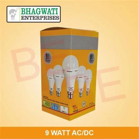 SBS Paper Ac Dc Rechargeable Led Bulb Packaging Box At Rs 3 93 Piece In