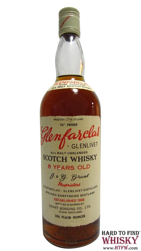 Glenfarclas All Malt Unblended Old Bottling 8 Year Old Whisky