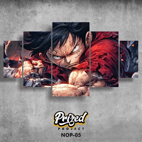 Jual Hiasan Dinding ONE PIECE GEAR 5 1Set Isi 5pcs Poster Kayu Wall