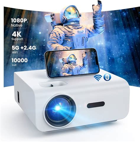 Vidéoprojecteur 5G WiFi Bluetooth 8000 Lumens Giaomar 1080P Full HD