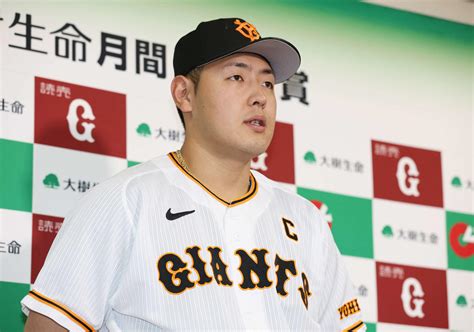 【巨人】岡本和真が月間mvp セトップ7本塁打＆19打点「継続していきたい」 プロ野球写真ニュース 日刊スポーツ