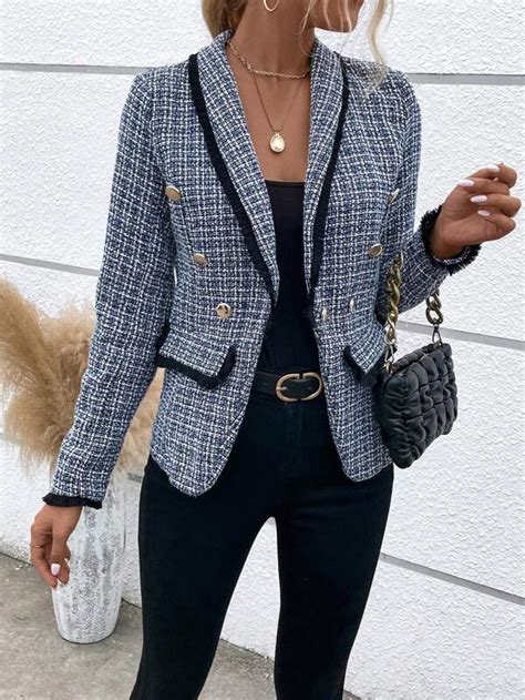 Search Tweed Blazer Shein Usa