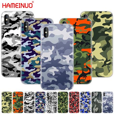 HAMEINUO Camouflage Pattern Camo Army Cell Phone Cover Case For Iphone