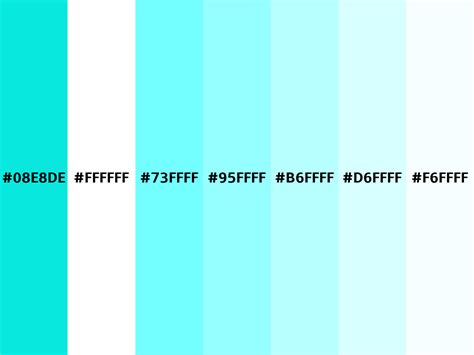 Bright Turquoise Color Hex 08e8de