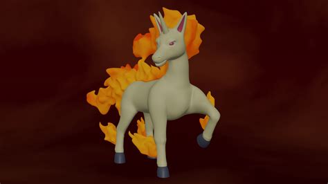 Archivo Stl Gratuito Rapidash Pokemon Design Para Impresora D