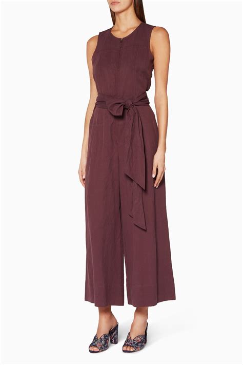 Shop Luxury Ulla Johnson Bordeaux Cunningham Jumpsuit Ounass Uae