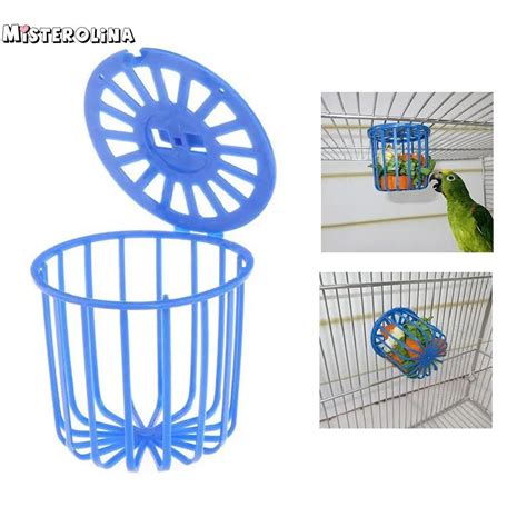 Cute Bird Parrot Feeder Cage Fruit Vegetable Holder Cage Accessories ...