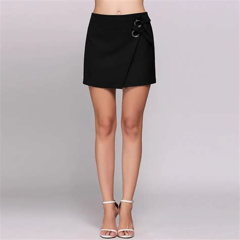 Skirts Women Fashion Skirt Summer Casual High Waist Zipper Fly