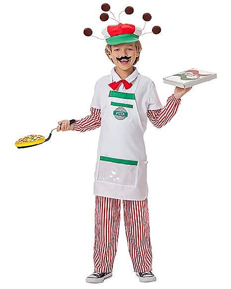 Kids Pizza Guy Costume - The Signature Collection - Spirithalloween.com