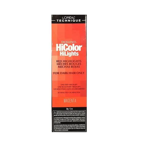 Loreal Magenta Hicolor Red Highlights For Dark Hair Only