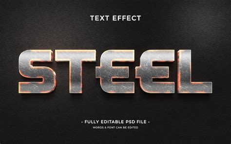 Premium Psd Metal Text Effect