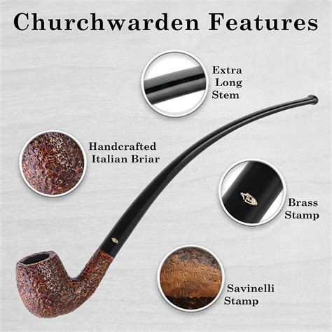 Savinelli Churchwarden Pipe Italian Hand Crafted Nepal Ubuy