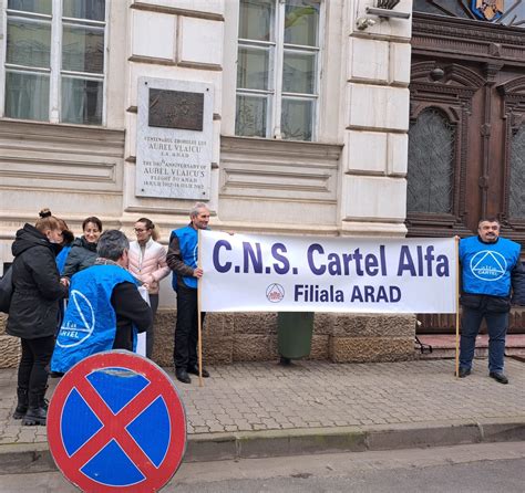 Sindicali Tii Afilia I Cns Cartel Alfa Au Pichetat Prefectura Arad Aradon