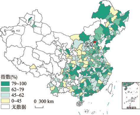 中国地级以上城市公园绿地服务水平评估数据、模型和方法