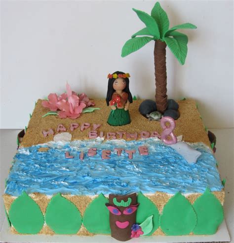 Hawaiian Themed Birthday Cake Cakecentral