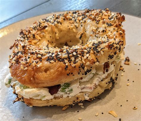 The Best Bagel Schmear Recipe Bacon Scallion Cream Cheese