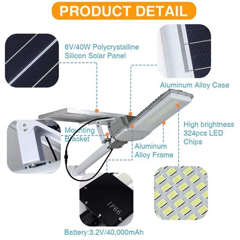 W Led Solar Street Lights Solar Flood Lights Outdoor Dusk To Dawn