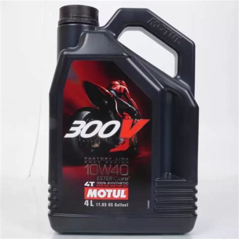 HUILE 10W40 MOTUL 100 synthétique 300V Factory Line moteur 4 Temps en