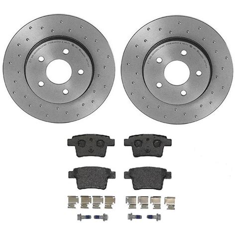 Jaguar Disc Brake Pad And Rotor Kit Rear 280mm Low Met Xtra