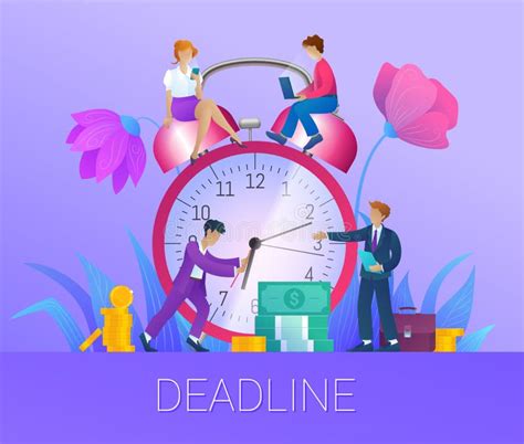 Deadline Time Management Concept Stock Vector Illustration Of Organization Alert 192843597