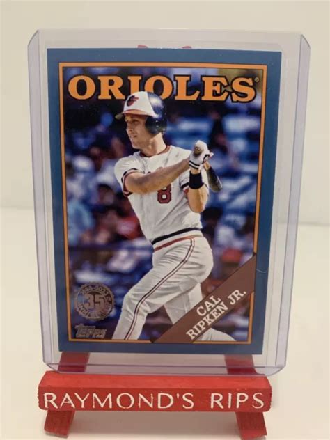 CAL RIPKEN JR bleu 2023 Topps Series 1 1988 bleu parallèle SP T88 23