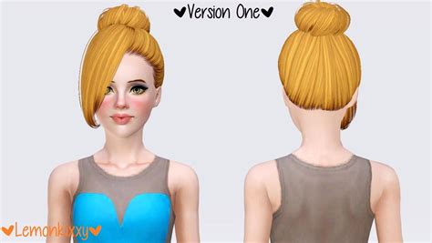 Butterflysims 137 Hairstyle Retextured By Lemonkixxy`s Lair Sims 3 Hairs