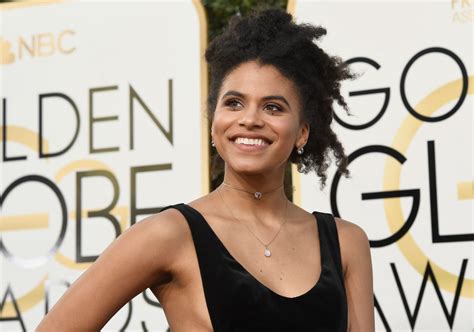 Zazie Beetz Hair Golden Globes Essence