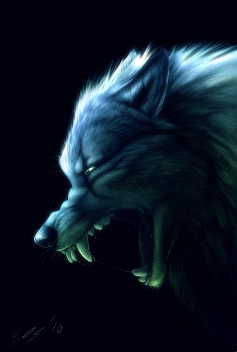 Snarling wolf by T0xicEye on DeviantArt