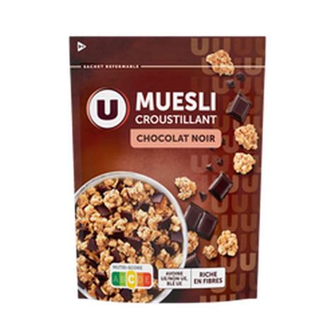 Muesli Croustillant Chocolat Noir U 500 G La Belle Vie Courses